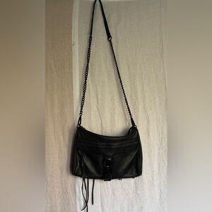 REBECCA MINKOFF Black Chain Strap Shoulder Bag
